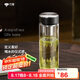 萬象（WANXIANG）單層玻璃杯U272R商務(wù)辦公質(zhì)感茶杯黑灰色420ml便攜車載居家泡茶杯