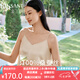 金三塔重磅真絲吊帶女100%桑蠶絲短款吊帶背心 白玉蘭色 XL