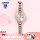 卡西歐（CASIO）【七夕禮物】手表女SHEEN系藍寶石鏡面優(yōu)雅輕薄防水送女友電子表 SHE-4522CG-4A蜜桃金