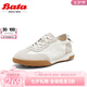 拔佳（Bata）休閑鞋女春新款時(shí)尚輕便通勤百搭運(yùn)動德訓(xùn)運(yùn)動鞋VUZ02AM4七夕 米白 39