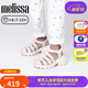 Melissa（梅麗莎）涼鞋兒童果凍配色經(jīng)典齒輪羅馬鞋33981 淺粉色 (AT332) 34碼 220mm