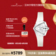 漢米爾頓（Hamilton）官旗 漢密爾頓瑞士手表探險(xiǎn)系列未來(lái)型石英女表 橡膠表帶銀白色表盤(pán) H24251391