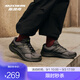 斯凱奇（Skechers）暮光鞋丨運動跑鞋男女款高回彈輕質吸震綁帶休閑鞋跑步鞋 男款-黑色/炭灰色/BKCC 41