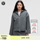 lululemon丨Pleated 女士褶飾二合一拉絨內(nèi)襯夾克 LW3INXS 油藍(lán)色 S