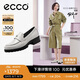 愛步（ECCO）樂福鞋女 經(jīng)典厚底百搭英倫風(fēng)皮鞋 摩登女鞋490013 石灰色37
