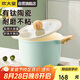 炊大皇 湯鍋不粘鍋 輔食鍋陶瓷不粘泡面煲湯鍋22cm 磁爐通用青瓷QC22TG