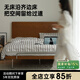 泡沫小敏實(shí)木床齊邊床1.5米小戶(hù)型復(fù)古實(shí)木床1.8m雙人床全實(shí)木床純實(shí)木 【復(fù)古色】單床 1800*2000mm