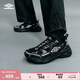 茵寶（Umbro）紀元鞋R909男鞋運動鞋情侶復(fù)古休閑鞋時尚厚底女鞋 黑色/銀色 42