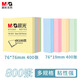 晨光（M&G）文具800張便利貼組合裝4色四分條標簽貼76*76mm/76*19mm各1包便簽貼紙索引貼辦公用品開(kāi)學(xué)必備