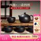 覓陶建水紫陶茶壺光素西施壺精品壺李昊純手工泡茶壺紫陶禮盒茶具套裝 光素西施1壺4杯【禮盒包裝】