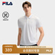FILA 領(lǐng)航POLO|斐樂官方男裝針織POLO2025夏季新款時尚休閑涼感短袖 標準白-WT L 175/96A/L