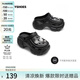 TOOMANYSHOES【明星同款】你的小熊輕氣球彩色泡泡洞洞鞋外穿涼鞋情人節(jié)送女友 黑色（鉆鉆熊款） 20 36/37