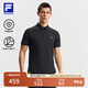 FILA 大滿貫POLO|斐樂(lè)官方男裝針織POLO2025夏新款網(wǎng)球運(yùn)動(dòng)抗菌短袖 深黑-BK L 175/96A/L