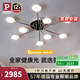 Paulmann P德國柏曼客廳臥室書房護眼吸頂燈輕奢簡約分子LED燈具全屋套餐 【9頭】推薦20-25㎡ 【三段調(diào)光】暖白光4000K