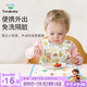 taoqibaby一次性圍兜寶寶吃飯圍兜圍嘴飯兜防水防臟口水巾20片裝