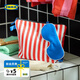 宜家（IKEA）SKOGSSALLAT思克薩拉化妝包大容量化妝收納包 藍色/白色/帶有圓點化妝包