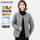 羅蒙【90%白鴨絨】輕薄羽絨服內膽女式短款無(wú)領(lǐng)內搭打底內穿羽絨外套