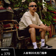 UNDEFEATED五條杠官方春季新款美式復(fù)古經(jīng)典款LOGO短袖T恤衫 卡其色 L