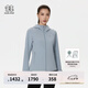 KOLON SPORT/可隆軟殼夾克 女子防風防潑水耐磨連帽戶外運動休閑外套 LKJK5SN060-LB 淺藍色 M 165/88A