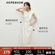紅袖簡(jiǎn)單大方連衣裙2025夏季新款女裝收腰顯瘦休閑V字圓領(lǐng)通勤無(wú)袖裙 香草黃3207 M