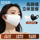 佳睦 一次性醫用口罩高顏值3D立體獨立包裝男女成人顯臉小白色M碼50只