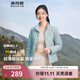 波司登（BOSIDENG）輕薄鵝絨羽絨服女短款90絨菱格紋立領(lǐng)修身顯瘦便捷收納零壓外套 晴山藍5702 M 165/88A