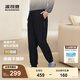 波司登（BOSIDENG）【反季】冬季羽絨褲男外穿加厚新國標(biāo)90絨商場同款修身休閑百搭褲 黑色8056 L 180/82A 體重約140-160斤