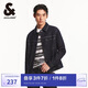 杰克·瓊斯舒適簡(jiǎn)約牛仔夾克外套A13深牛仔藍(lán)175/96A(M)