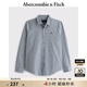 ABERCROMBIE & FITCH【爆款府綢】男裝25春夏美式經(jīng)典小麋鹿通勤長(zhǎng)袖襯衫KI125-5255 藍(lán)色 S (175/92A)