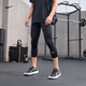 耐克（NIKE）官方PRO DRI-FIT男子透氣訓練七分緊身褲秋季舉重FB7951 010黑/白 L
