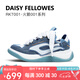 黛西法羅（Daisy Fellowes）七夕【陳赫同款】火箭001面包鞋耐磨男女情侶款小香風(fēng)休閑板鞋 牛仔藍(lán)(正碼正拍，腳肥買大一碼) 38