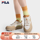 FILA斐樂(lè)官方女鞋BURGER復(fù)古帆布鞋2025秋漢堡鞋時(shí)尚休閑鞋