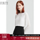 菲妮迪女裝白色雪紡衫春季簡約氣質(zhì)休閑名媛風(fēng)打底上衣女 白色 M