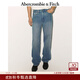 Abercrombie & Fitch男裝25秋冬新款美式棉質(zhì)水洗baggy風(fēng)寬松牛仔褲長(cháng)褲131-5279 藍色 30 (175/76A)短版