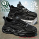 啄木鳥運(yùn)動鞋男鞋夏季2025新款網(wǎng)面透氣老爹鞋厚底防滑減震休閑跑步鞋子 黑色 【品牌清倉撿漏】 42 【標(biāo)準(zhǔn)尺碼】