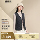 波司登（BOSIDENG）【斷碼清倉】輕薄羽絨服女款90絨葫蘆紋輕盈便攜馬甲保暖內膽背心 【店長推薦】黑色8056 L 170/92A