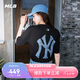 MLB男女短袖T恤做舊大logo速干涼感25新款七夕禮物3ATSM0953-50BKS-L