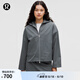 lululemon丨Pleated 女士褶飾二合一拉絨內襯夾克 LW3INXS 油藍色 S