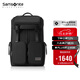 新秀麗（Samsonite）高端商務(wù)雙肩包電腦包17英寸男士背包短途出差大容量牛皮革NR0