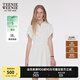 Teenie Weenie小熊女裝連衣裙2025年夏季新款甜美少女感娃娃領(lǐng)白裙 白色 M