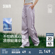 森馬（Semir）[商場同款]休閑褲女涼感防曬闊腿褲2025夏新款抽繩工裝褲潮酷 風信紫70639 M /160/66A