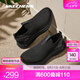 斯凱奇（Skechers）男士綁帶運(yùn)動(dòng)休閑鞋圓頭厚底一腳蹬春夏懶人鞋118076 全黑色/BBK 42