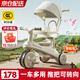 ANGI BABY兒童三輪車兒童腳踏車寶寶三輪車帶剎車手推車輕便遛娃神器 【旗艦款】 卡其棕 六一兒童節(jié)禮物兒童三輪車手推車