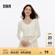 森馬（Semir）針織開衫女短款蕾絲V領氣質夏季2025新款溫柔蝴蝶結修身上衣 白色調00311 L
