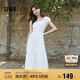 森馬（Semir）連衣裙女白月光氣質(zhì)溫柔夏季2025蝴蝶結(jié)優(yōu)雅U領(lǐng)長(zhǎng)裙109325114004