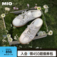 MIO米奧2025春季芭蕾風(fēng)休閑板鞋珍珠裝飾優(yōu)雅運(yùn)動(dòng)鞋設(shè)計(jì)舒適女鞋單鞋 金色-半拖 36