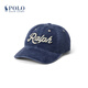 Polo Ralph Lauren 拉夫勞倫  男女同款 Ralph徽標燈芯絨棒球帽RL53994 410-深藍色 ONE