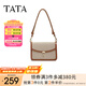 他她（TATA）氣質(zhì)通勤小方包女包包簡約單肩包斜挎包2025新款X3462BX5 杏/棕 F