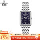 依波（EBOHR）【商場(chǎng)同款】卡納系列女士石英表休閑復古鑲鉆防水手表送七夕禮物 藍盤(pán)女表+藍色皮帶 22011326