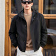 Timberland添柏嵐夾克男秋冬戶外徒步登山日常運(yùn)動(dòng)休閑通勤寬松防風(fēng)外套 A44XJ001/黑色 L 180